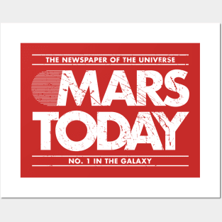 Mars Today Distressed Edition Posters and Art